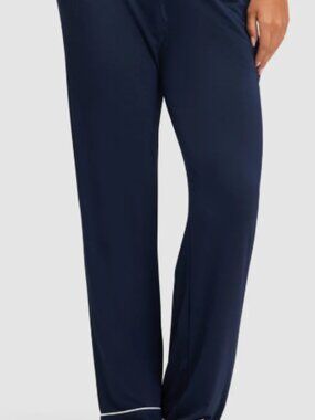 Cozy Earth Bamboo Stretch Knit Pajama Pants in Navy Women’s Size XXL Tall NWT
